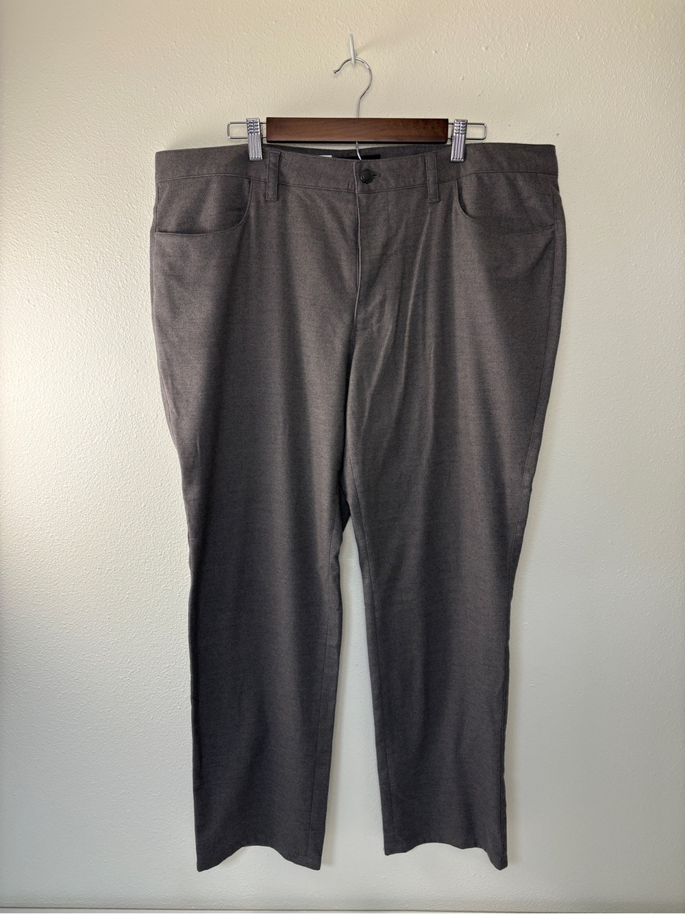 Alfani Men's Charcoal Flat-Front Dress Pants